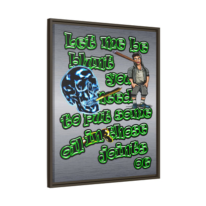 og - framed canvas art (brushed nickel)