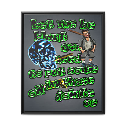 og - framed canvas art (grey-light grey)
