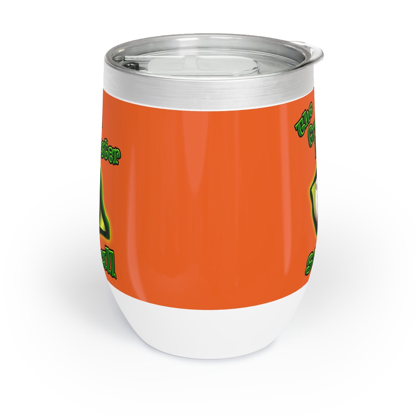 green monster - Chill Wine Tumbler (orange)