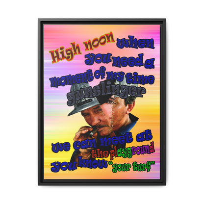 high noon - framed canvas art (color blur)