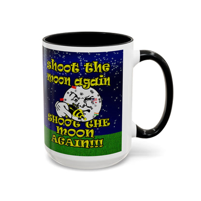 shoot the moon again - Accent Mug ('snoops' background)