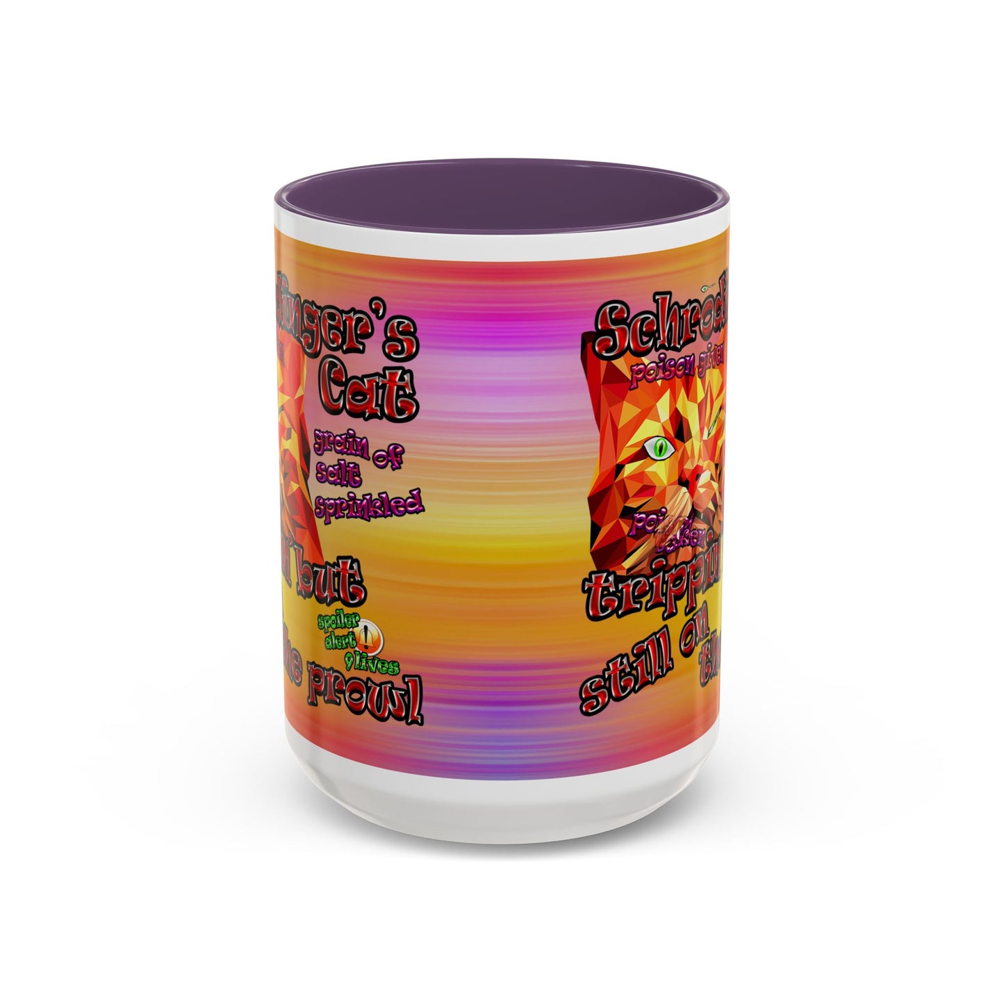 schrodinger's cat - Accent Mug (color blur)