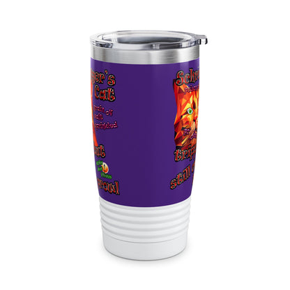 schrodinger's cat - Ringneck Tumbler, 20oz (purple)