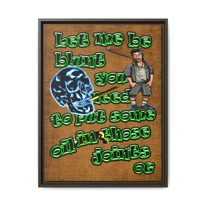 og - framed canvas art (brown papyrus)