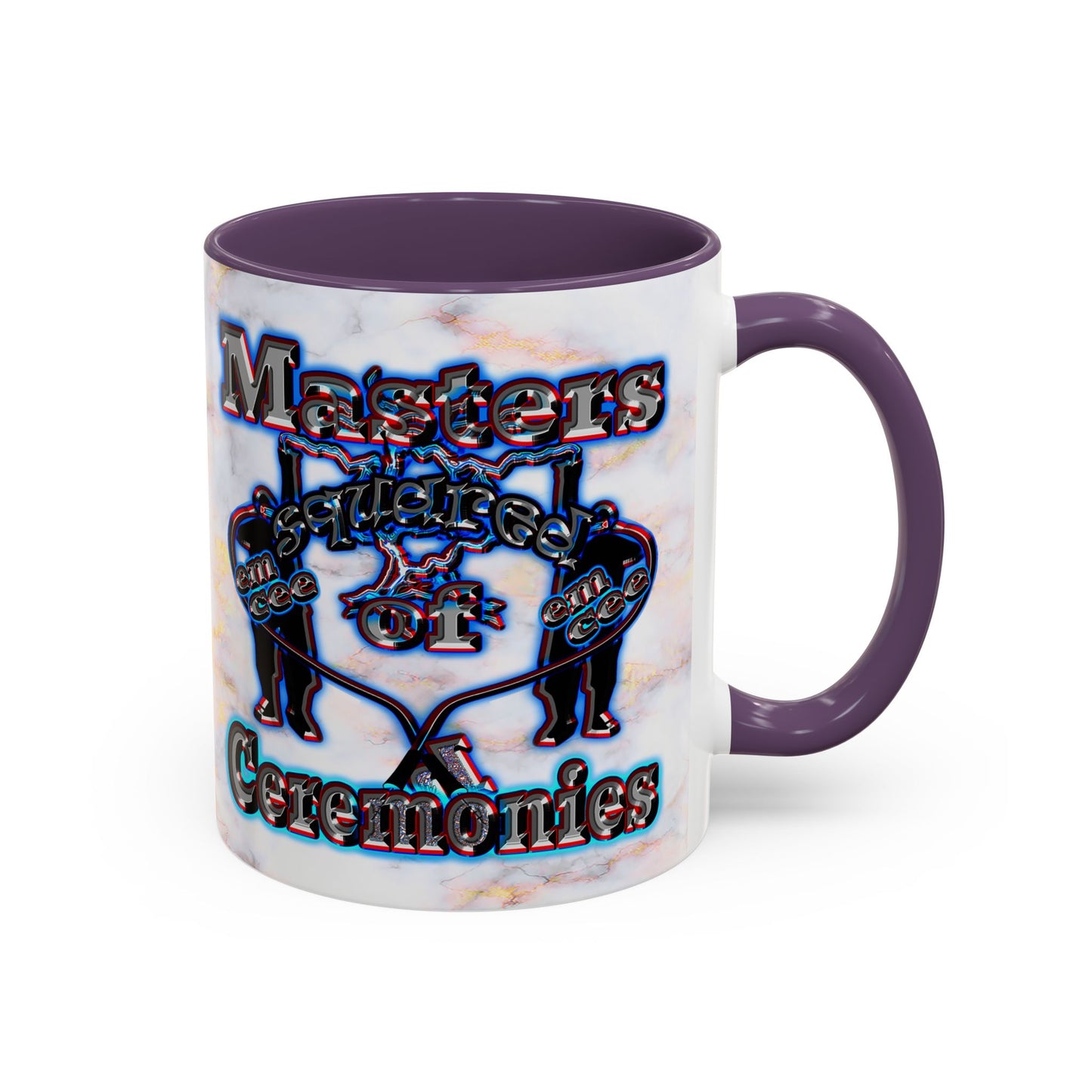 em cee squared - Accent Mug (white marble)