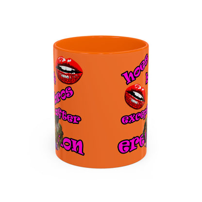 hoes b4 bros - Accent Mug (crusta)