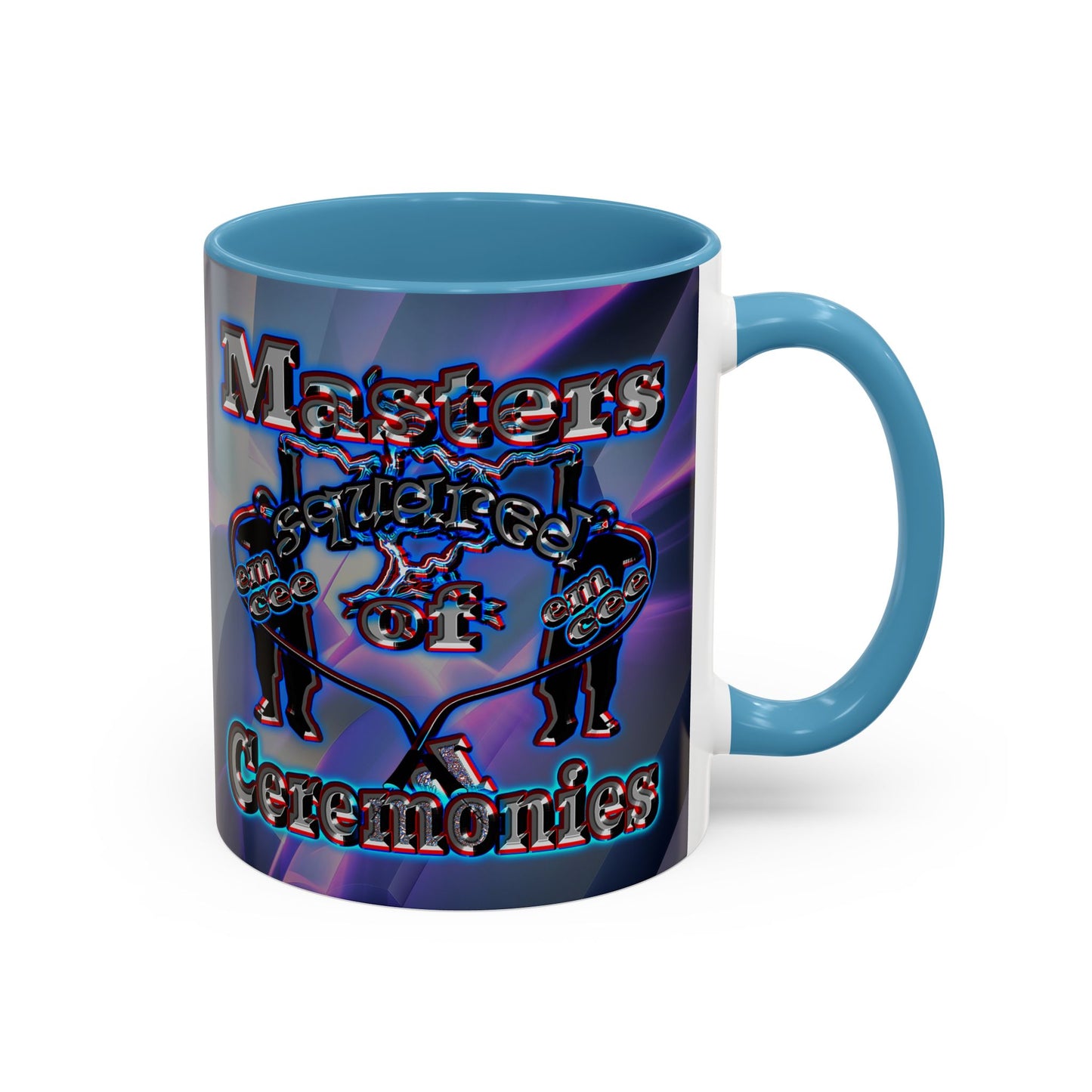 em cee squared - Accent Mug (grey-pink wave)