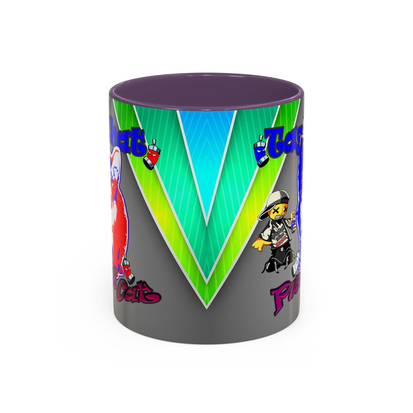 tag that - Accent Mug (rainbow split)