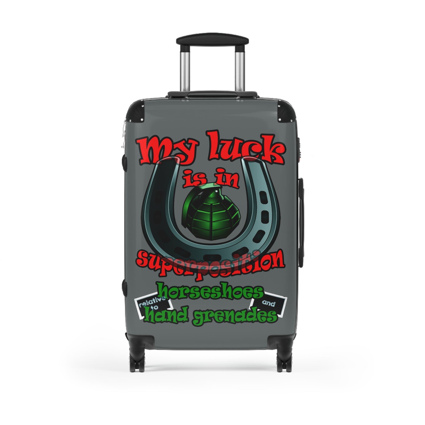 my luck - Suitcase (dark grey)