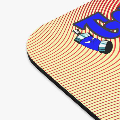 tag that - Mouse Pad (Rectangle) (yellow-orange wave)