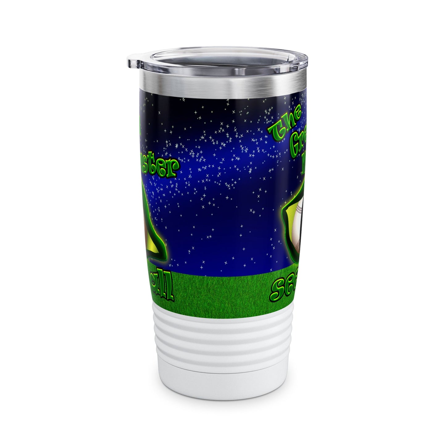 green monster - Ringneck Tumbler, 20oz ('snoops' background)