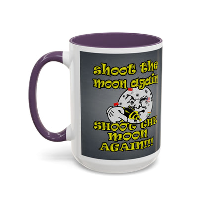 shoot the moon again - Accent Mug (grey-light grey)