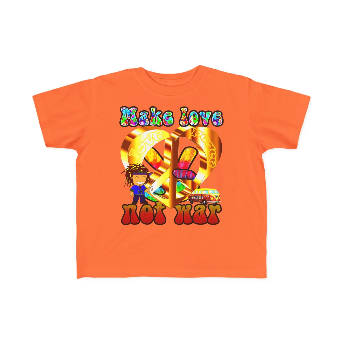 love peace - Toddler's Fine Jersey Tee