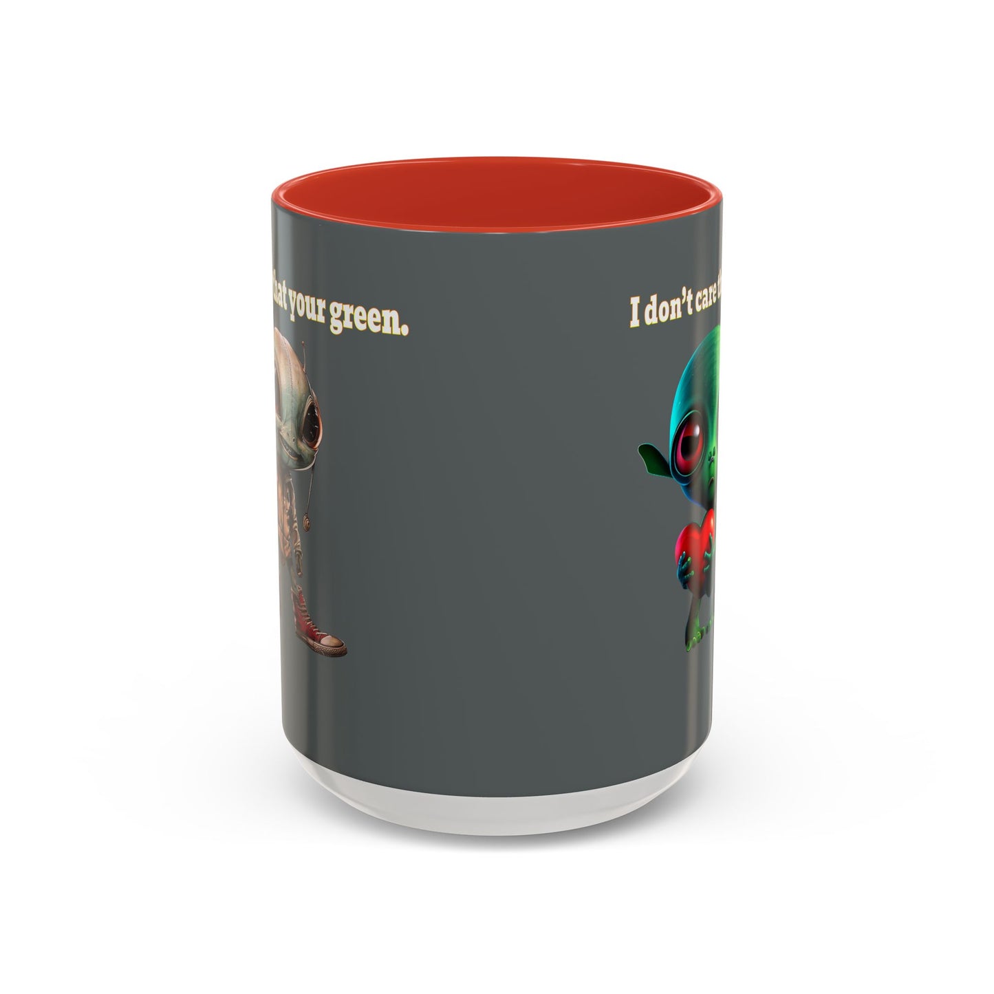 I don't care that your grey - Accent Mug (dark grey)