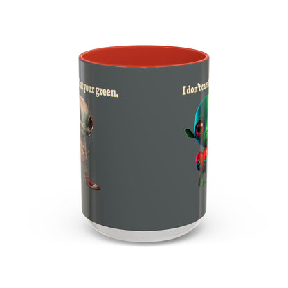 I don't care that your grey - Accent Mug (dark grey)