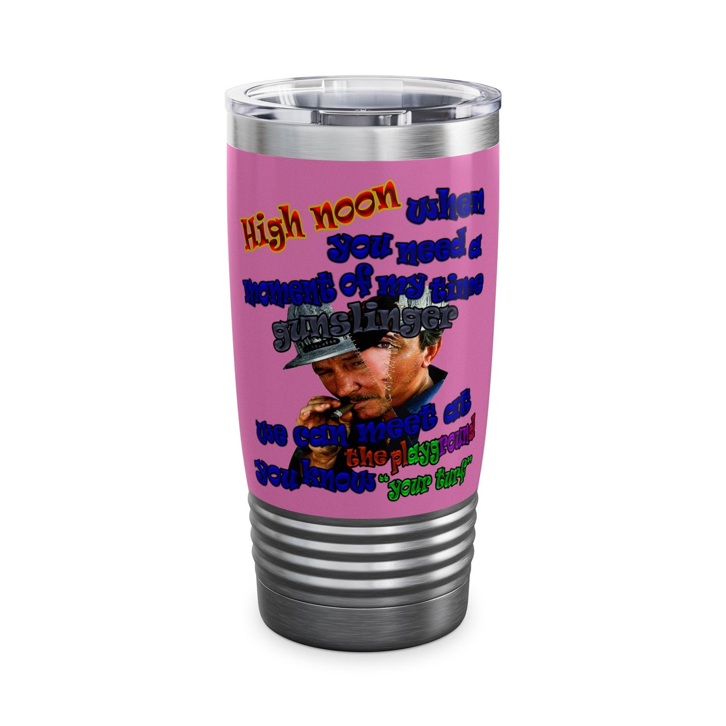 high noon - Ringneck Tumbler, 20oz (light pink)