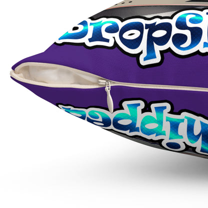 logo - Spun Polyester Square Pillow - (purple)