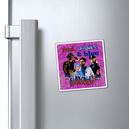rw&b lives matter - Magnets - (pink swirl)