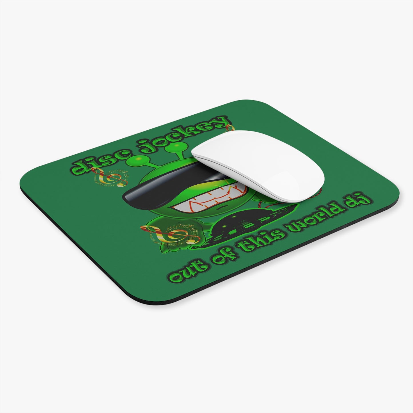 disc jockey - Mouse Pad (Rectangle) (dark green)