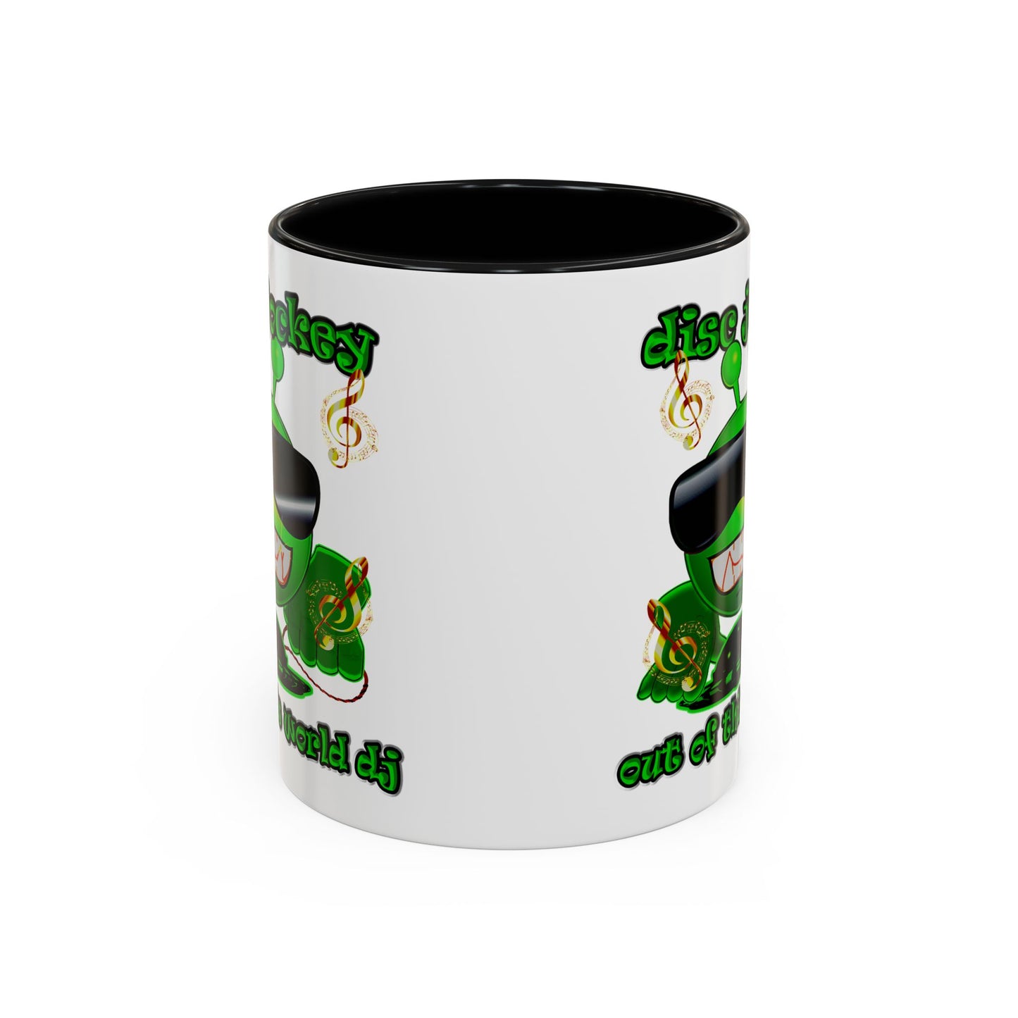 disc jockey - Accent Mug (white)