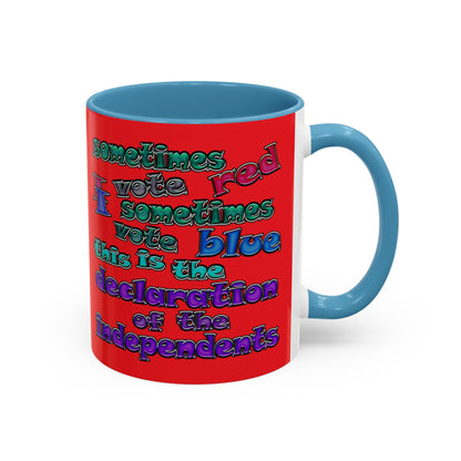 declaration of the independents - Accent Mug (red)