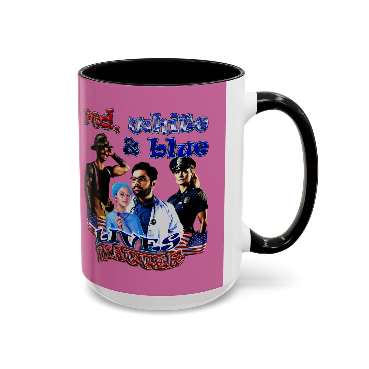 rw&b lives matter - Accent Mug (light pink)
