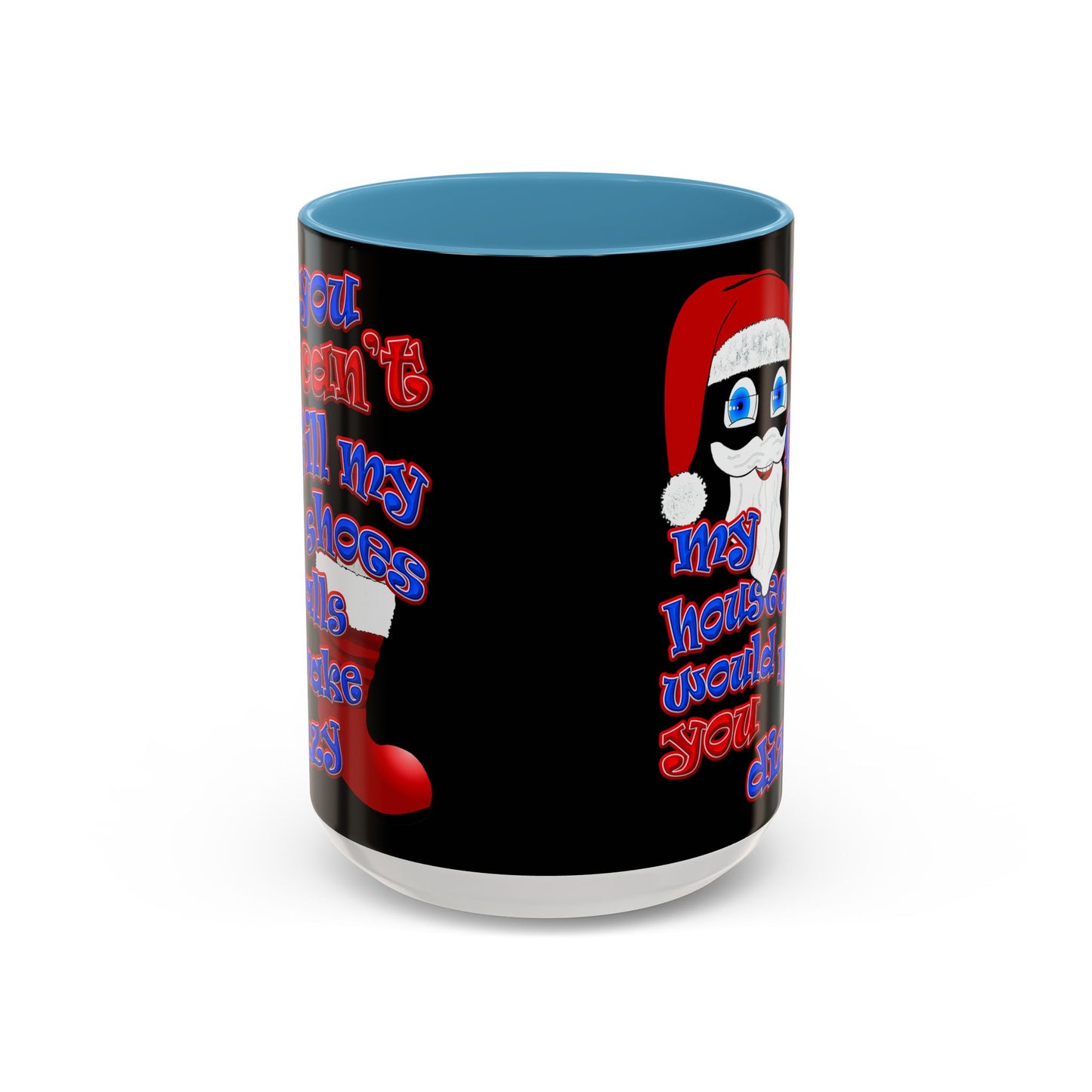 santa's shoes - Accent Mug (black)