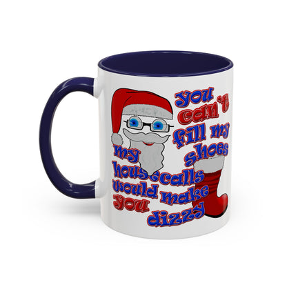santa's shoes - Accent Mug (white)