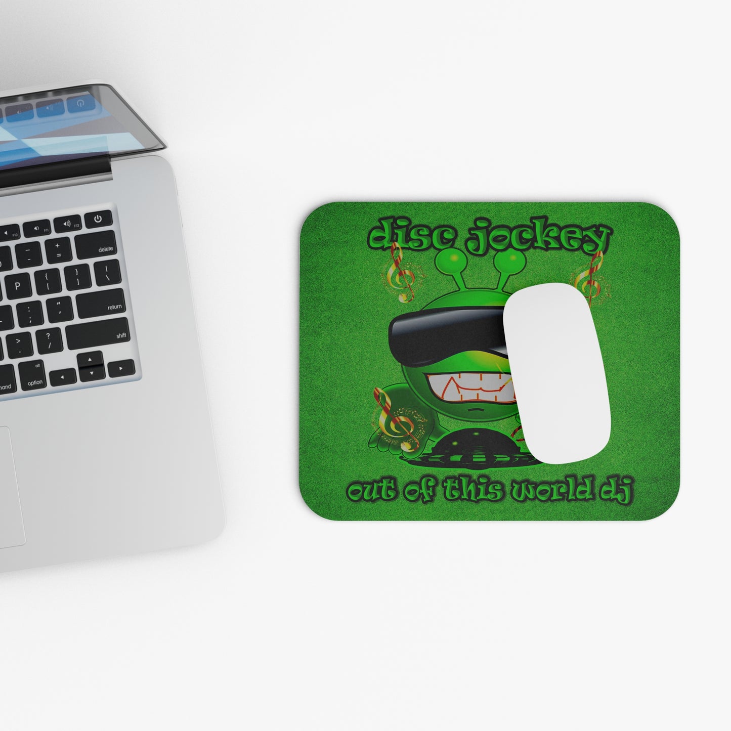 disc jockey - Mouse Pad (Rectangle) (green turf)