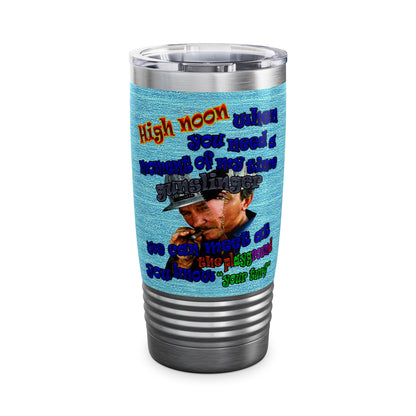 high noon - Ringneck Tumbler, 20oz (faded blue)