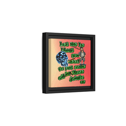 og - framed canvas art (yellow-orange wave)