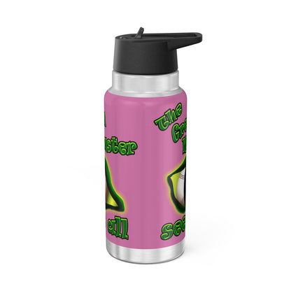 green monster - Gator Tumbler, 32oz (light pink)