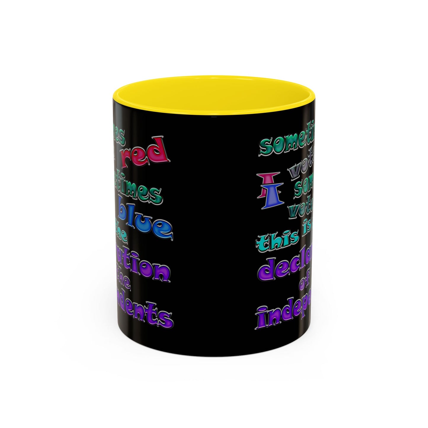 declaration of the independents - Accent Mug (black)
