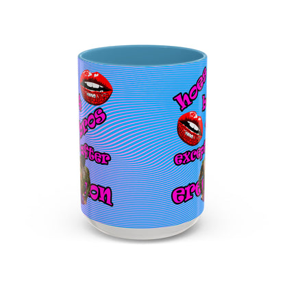 hoes b4 bros - Accent Mug (light blue-purple wave)