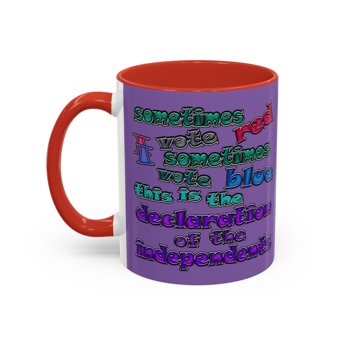 declaration of the independents - Accent Mug (light purple)