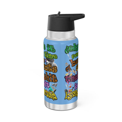 the bum's shit - Gator Tumbler, 32oz (light blue)