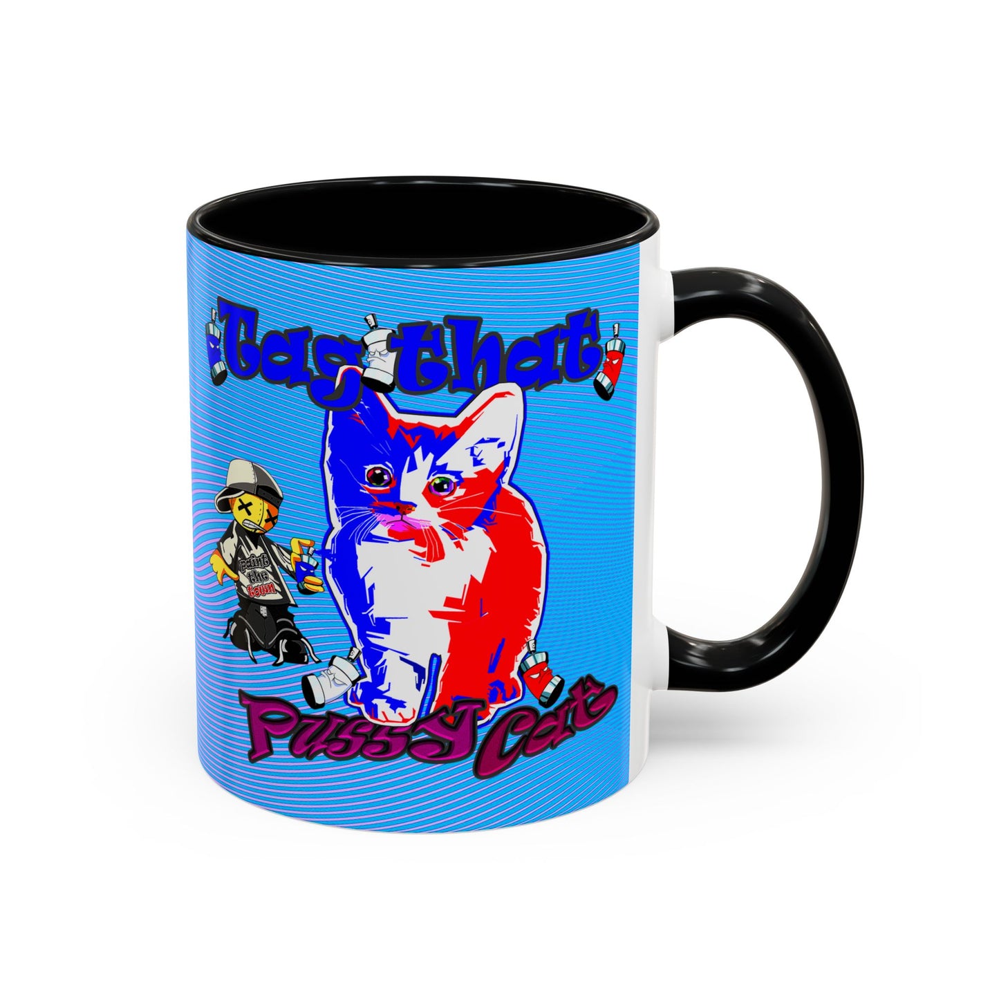 tag that - Accent Mug (light blue-purple wave)