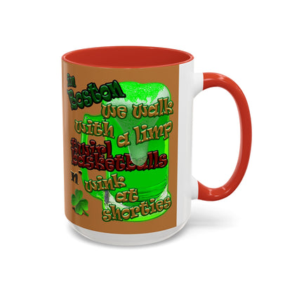 celtics logo - Accent Mug (light brown)