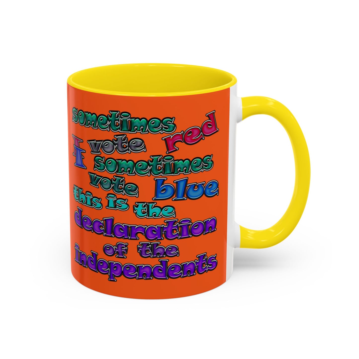 declaration of the independents - Accent Mug (orange)