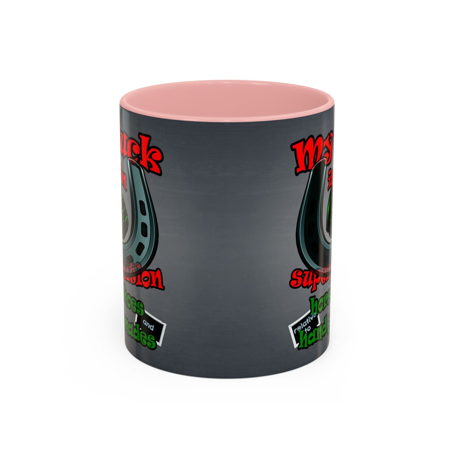 my luck - Accent Mug (grey-light grey)