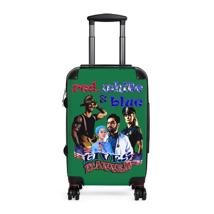 rw&b lives matter - Suitcase (dark green)