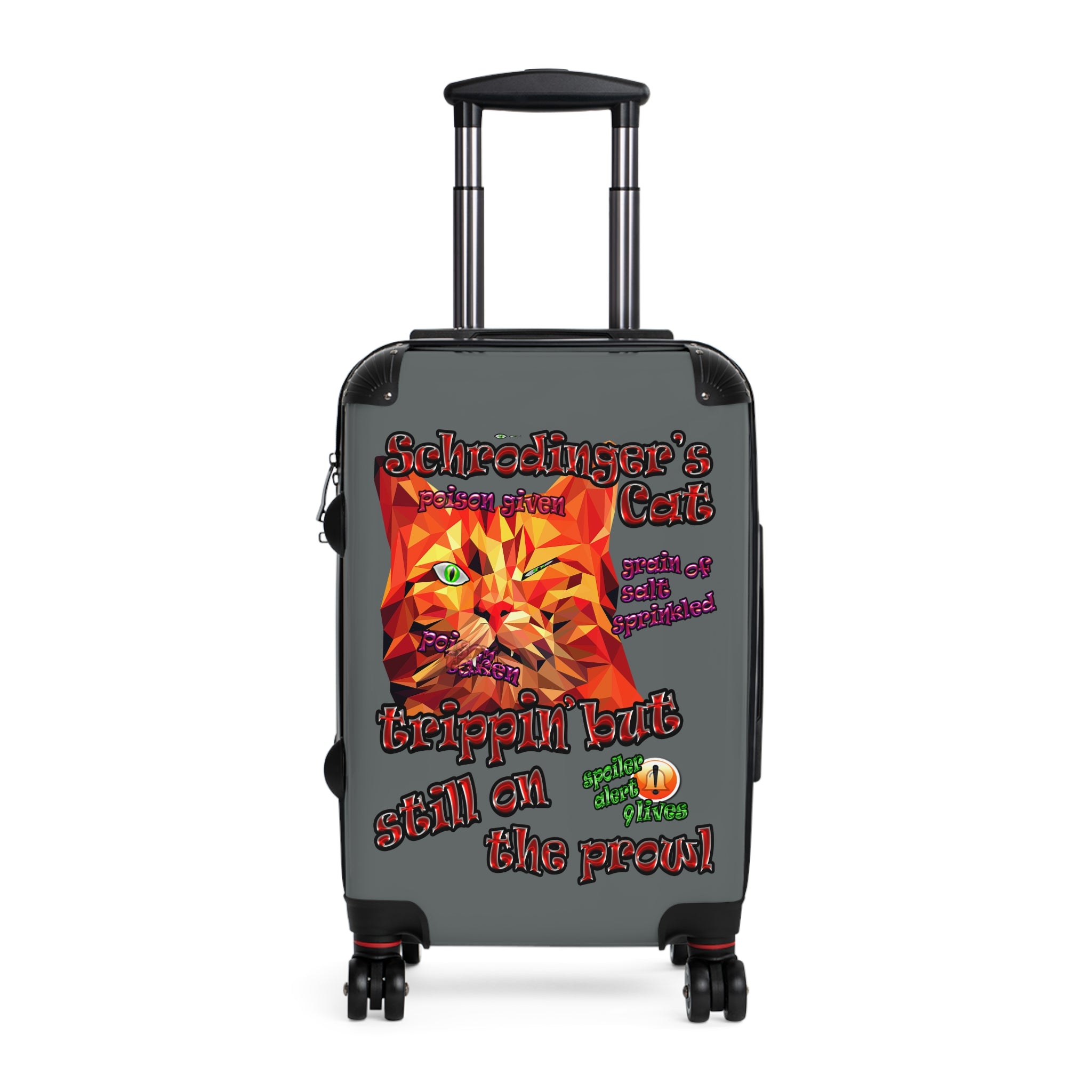 schrodinger's cat - suitcase (dark grey)