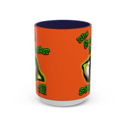 green monster - Accent Mug (orange)