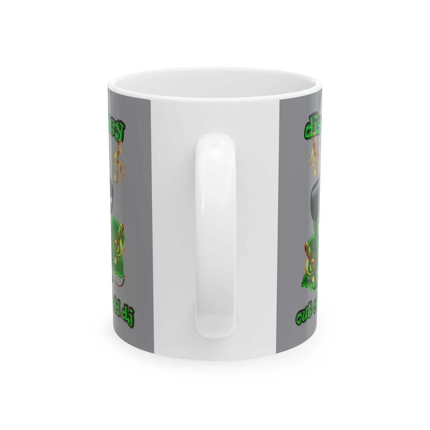 disc jockey - White Mug (grey)