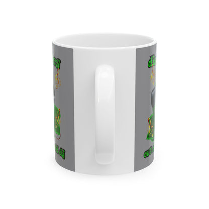 disc jockey - White Mug (grey)
