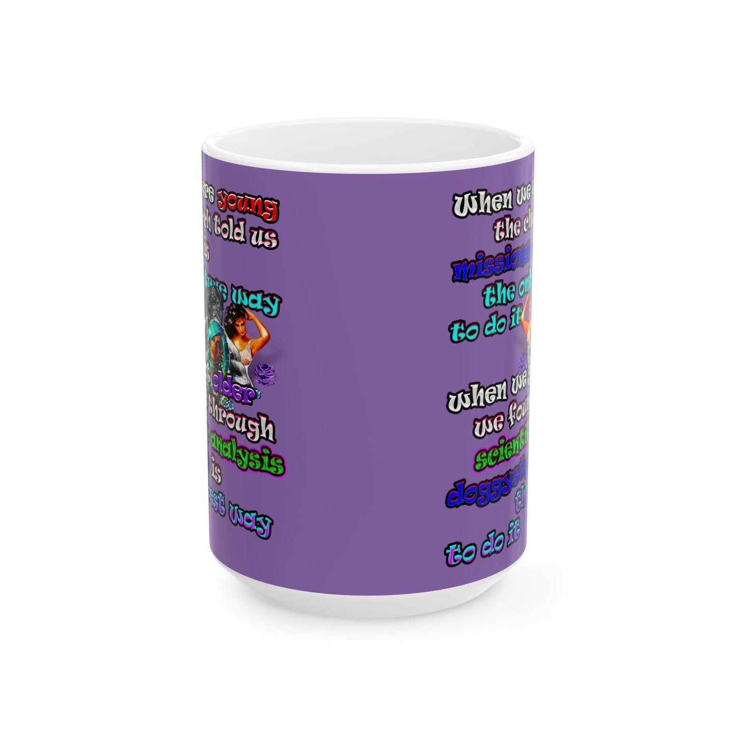 doggystyle - White Mug (light purple)