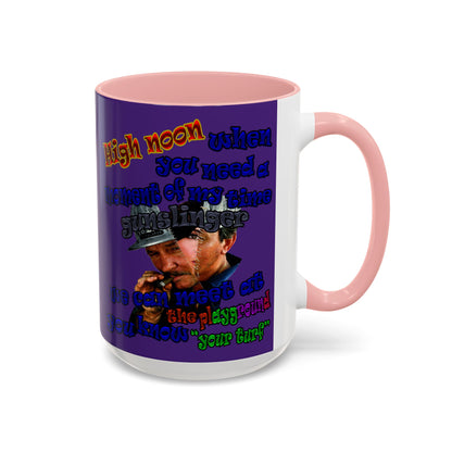 high noon - Accent Mug (purple)