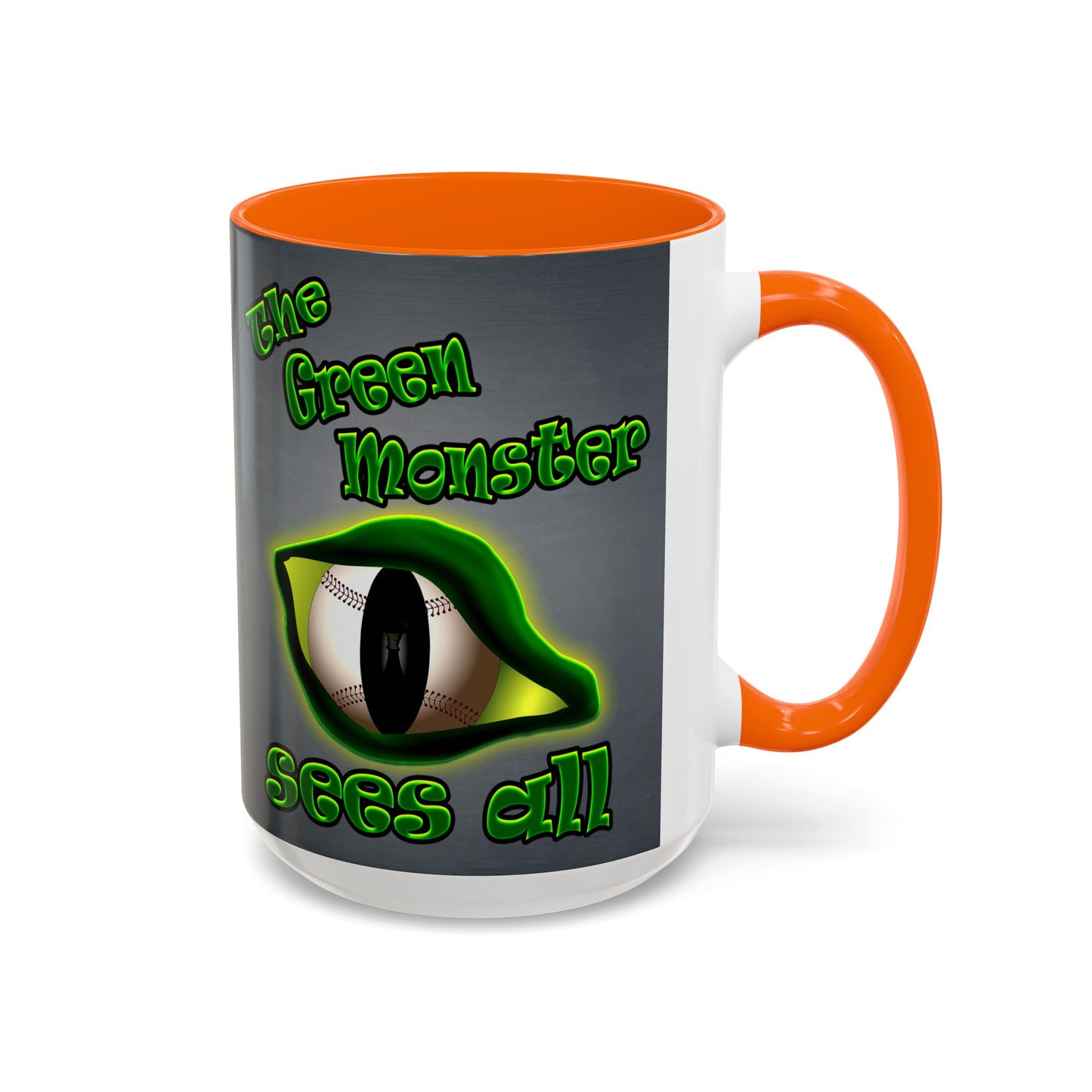 green monster - Accent Mug (grey-light grey)