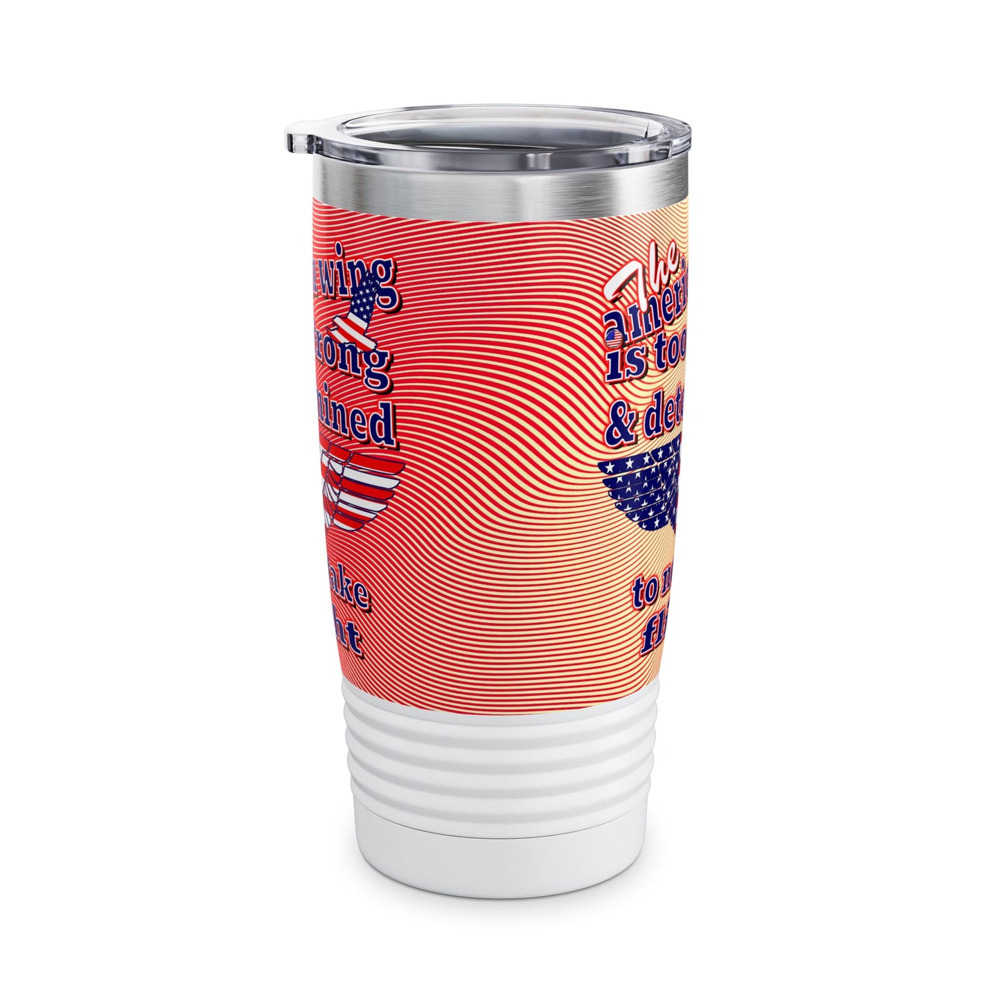 american wing - Ringneck Tumbler, 20oz (yellow-orange wave)