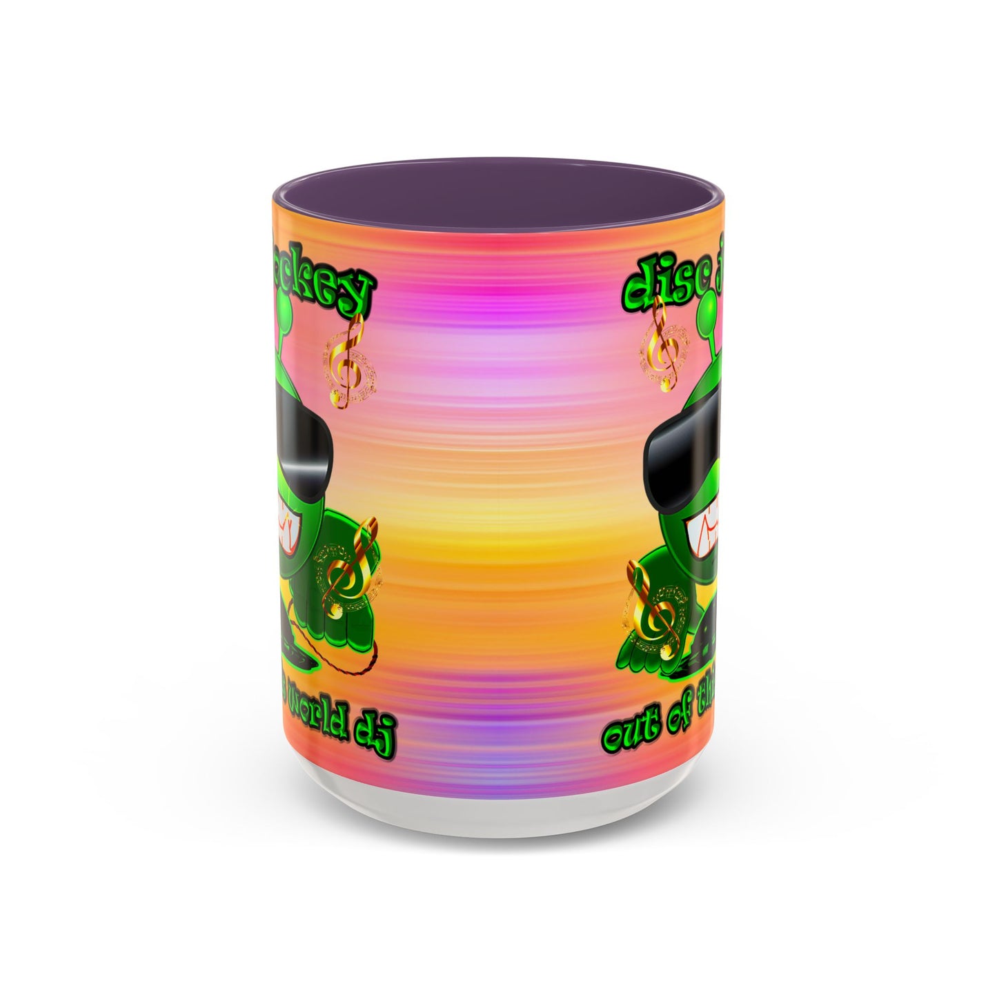 disc jockey - Accent Mug (color blur)